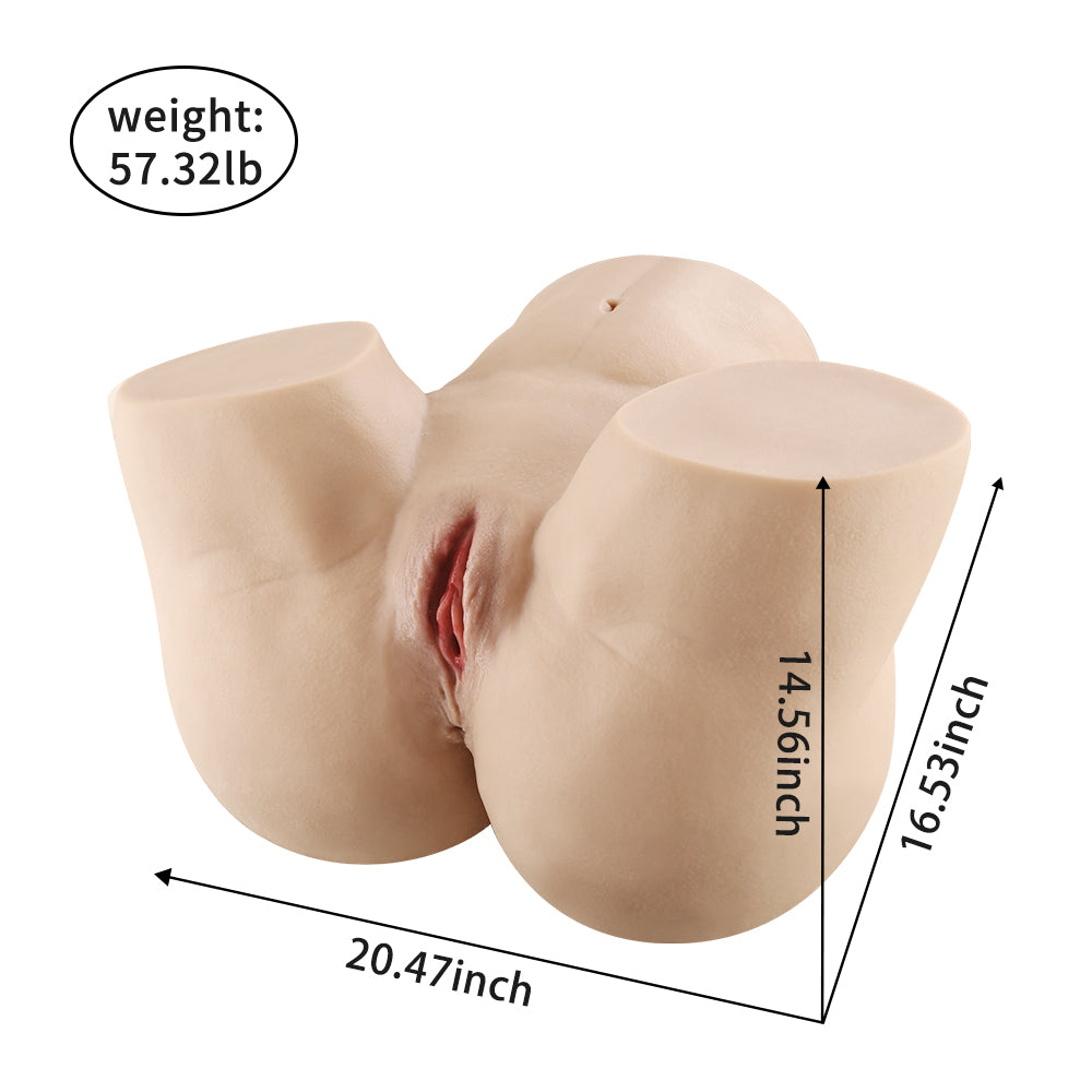 Darcy - 55.11LB Luxury Sex Doll Torso With Real Texture Skin